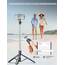 180cm Handy Stativ Ständer & Selfie Stick, Handyhalter mit Abnehmbarer Fernbedienung, Smartphone Stative, Tripod für iPhone, Handystativ Kompatibel mit iPhone Android Smartphones, Camera