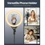 UBeesize Ringlicht mit Stativ, 12 Zoll Selfie Ringlicht mit 62 Zoll Stativ Ständer für Videoaufnahmen und Live Stream Berühren Kompatibel Handys, Kameras und Webcams