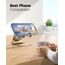 Nulaxy Verstellbar Handy Ständer Tisch, Faltbarer Handy Halterung Einstellbar Handyhalter für Schreibtisch Kompatibel mit iPhone 16 15 14 13 12 11 Pro Xs Xr X 8, Huawei, Galaxy, alle Smartphones-Gold