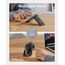 ESR für MagSafe Wallet 5 Kartenhalter, iPhone Wallet mit Verstellbarem Ständer, Sichere Fingerschlaufe, Magsafe Geldbörse für iPhone 17e/17/16/15/14/13/12-Serie und Ausgewählte Samsung Geräte, Schwarz