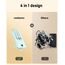 VEEKTOMX Powerbank 20000mAh Power Bank mit integrierten Kabeln USB C Externe Handyakkus mit 5 Ausgängen & 2 Eingängen Reise Gadgets Akkupack Kompatibel mit iPhone, Samsung