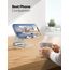Nulaxy Dual Faltbarer Handy Ständer 2 Stück Verstellbar Handy Halterung Halter für Schreibtisch Kompatibel mit iPhone 16 15 14 13 12 11 Pro Xs Max Xr X 8, Huawei, Galaxy, alle Handys, Silber & Silber