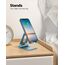 Nulaxy Verstellbar Handy Ständer Tisch, Faltbarer Handy Halterung Aluminium Phone Halter für Schreibtisch Kompatibel mit iPhone 16 15 14 13 12 11 Pro Xs Xr X 8, Huawei, Galaxy, alle Handys - Blau