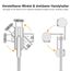 ATUMTEK Selfie Stick Stativ, 3-in-1 Ausziehbares Aluminium Handy Stativ mit kabelloser Bluetooth-Fernbedienung, Kompatibel mit iPhone 17/16/15/14/13/12 mini/11 Pro und Samsung Smartphones, Weiß