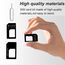 CCLKHY 3 in 1 Nano SIM Karten Adapte, Nano-SIM Adapter Set, SIM-Karten-Adapter mit SIM-Auswurfstift, kompatibel mit Smartphone