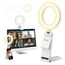 Evershop Ringlicht Laptop Handy PC,5” Augenpflege LED Ring Light mit Stativ&Handyhalter 3 Lichtfarben+10 Helligkeiten 360°Drehbar Beleuchtung Ringleuchte für Videokonferenz,Homeoffice,YouTube,TikTok