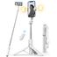 Selfie Stick mit Bluetooth Fernbedienung, Erweiterbarer Extra Lang Reisen Stativ für Smartphone, 360° Drehbare Handystativhalter Kompatibel mit Smartphones, Action-Kamera