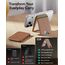 ESR mit MagSafe Wallet, 5 Kartenhalter, RFID-Schutz, für Magsafe Geldbörse mit Ständer, Magnetisches Wallet für iPhone 17/16/15/14/13/12-Serie, für Pixel 10/Pro/Pro XL, Nicht für 13/12 Mini, Braun