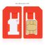 Wicked Chili 4 in 1 Sim Karten Adapter Set (Nano, Micro, Standard, Eject Pin) für Handy, Smartphone und Tablet (passgenau, Click-Sicherung)