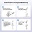 ATUMTEK Selfie Stick Stativ, 3-in-1 Ausziehbares Aluminium Handy Stativ mit kabelloser Bluetooth-Fernbedienung, Kompatibel mit iPhone 17/16/15/14/13/12 mini/11 Pro und Samsung Smartphones, Schwarz