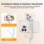 ATUMTEK Selfie Stick Stativ, 3-in-1 Ausziehbares Aluminium Handy Stativ mit kabelloser Bluetooth-Fernbedienung, Kompatibel mit iPhone 17/16/15/14/13/12 mini/11 Pro und Samsung Smartphones, Weiß