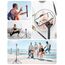 Handy-Stativ & Selfie Stick 180cm, YUMAZLA Verstärkte Lichtstative Stativ für Smartphone, Handystativhalter mit Fernauslöser für iPhone, Samsung (180cm)