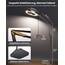Evershop 10” LED Ringlicht mit Overhead Stativ, 70,8” Flexibler Höhe & 360° Lichtring, Handy Stativ mit Fernbedienung, CRI>95, Blitzgeräte für Tiktok & YouTube, Ringleuchte für Content-Erstellung