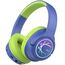 iClever Bluetooth kopfhörer Kinder mit LED-Leuchten, 74/85dBA Lautstärkebegrenzung, 43 Stunden Spielzeit, Stereo-Sound, Typ-C, AUX-Kabel, Bluetooth5.3 Kinderkopfhörer für Tablet/Reisen Blau Grün