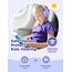 iClever Bluetooth Kinder Kopfhörer, Farbige LED-Leuchten, Kinderkopfhörer Over-Ear mit 74/85dBA Lautstärkebegrenzung, 85 Stunden Spielzeit, Bluetooth 5.2, eingebautes Mikrofon BTH12
