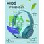 iClever Bluetooth kopfhörer Kinder mit LED-Leuchten, 74/85dBA Lautstärkebegrenzung, 43 Stunden Spielzeit, Stereo-Sound, Typ-C, AUX-Kabel, Bluetooth5.3 Kinderkopfhörer für Tablet/Reisen