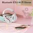 Lankey Sound Kopfhörer Kabellos mit 6 EQ Modi, Kopfhörer Bluetooth, 65 Std Over Ear Kopfhörer Bluetooth mit Eingebautem HD-Mikrofon, FM, SD/TF für Outdoor, Transport, Reisen, Studium