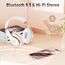 Lankey Sound Kopfhörer Kabellos mit 6 EQ Modi, Kopfhörer Bluetooth, 65 Std Over Ear Kopfhörer Bluetooth mit Eingebautem HD-Mikrofon, FM, SD/TF für Outdoor, Transport, Reisen, Studium
