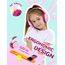 iClever Bluetooth Kopfhörer Kinder mit LED-Leuchten, 74/85dBA Lautstärkebegrenzung, 43 Stunden Spielzeit, Stereo-Sound, Typ-C, AUX-Kabel, Bluetooth5.3 Kinderkopfhörer für Tablet/Reisen