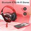 Lankey Sound Kabellose Kopfhörer mit 6 EQ Modi, Kopfhörer Over Ear, 65 Std Kopfhörer Kabellos Bluetooth Over Ear mit Eingebautem HD-Mikrofon, FM, SD/TF für Outdoor, Transport, Reisen, Studium