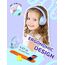 iClever Bluetooth kopfhörer Kinder mit LED-Leuchten, 74/85dBA Lautstärkebegrenzung, 43 Stunden Spielzeit, Stereo-Sound, Typ-C, AUX-Kabel, Bluetooth5.3 Kinderkopfhörer für Tablet/Reisen