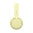 Sony WH-CH520 Kabelloser Bluetooth On-Ear-Kopfhörer, hohe Klangqualität, leichtes Design, bis zu 50 Stunden Akkulaufzeit, Schnellladung, EQ, klare Gesprächsqualität, iOS und Android - Gelb