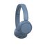 Sony WH-CH520 Kabelloser Bluetooth On Ear Kopfhörer, hohe Klangqualität, leichtes Design, bis zu 50 Stunden Akkulaufzeit, Schnellladung, EQ, klare Gesprächsqualität, iOS und Android, Blau