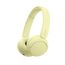 Sony WH-CH520 Kabelloser Bluetooth On-Ear-Kopfhörer, hohe Klangqualität, leichtes Design, bis zu 50 Stunden Akkulaufzeit, Schnellladung, EQ, klare Gesprächsqualität, iOS und Android - Gelb