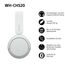 Sony WH-CH520 Kabellose Bluetooth-Kopfhörer - bis zu 50 Stunden Akkulaufzeit mit Schnellladefunktion, On-Ear-Modell - Weiß