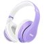 Uliptz Kabellose Bluetooth-Kopfhörer, 65 Stunden Spielzeit, 6 EQ-Soundmodi, HiFi-Stereo-Over-Ear-Kopfhörer mit Mikrofon, Faltbare Bluetooth 6.0-Kopfhörer für Reisen/Büro/Handy/TV/PC (Lila)