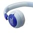JBL Junior 320, On-Ear-Kopfhörer mit Kabel und eingebautem Mikrofon für Kinder, JBL Safe Sound, niedriger Lautstärke, 12 mm Soft Pad und Sticker-Set, tragbares Design, Blau