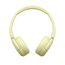 Sony WH-CH520 Kabelloser Bluetooth On-Ear-Kopfhörer, hohe Klangqualität, leichtes Design, bis zu 50 Stunden Akkulaufzeit, Schnellladung, EQ, klare Gesprächsqualität, iOS und Android - Gelb