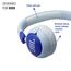 JBL Junior 320, On-Ear-Kopfhörer mit Kabel und eingebautem Mikrofon für Kinder, JBL Safe Sound, niedriger Lautstärke, 12 mm Soft Pad und Sticker-Set, tragbares Design, Blau