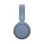 Sony WH-CH520 Kabelloser Bluetooth On Ear Kopfhörer, hohe Klangqualität, leichtes Design, bis zu 50 Stunden Akkulaufzeit, Schnellladung, EQ, klare Gesprächsqualität, iOS und Android, Blau