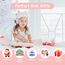 AXFEE Kopfhörer Kinder, Kinderkopfhörer Bluetooth, Mädchen Katzenohr Over-Ear mit LED-licht Faltbare Stereo Kabellose, Mikrofon,Micro SD/TF für Handy/Tablet/PC