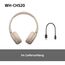 Sony WH-CH520 Kabelloser Bluetooth On-Ear-Kopfhörer, hohe Klangqualität, leichtes Design, bis zu 50 Stunden Akkulaufzeit, Schnellladung, EQ, klare Gesprächsqualität, iOS & Android - Beige