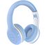 EarFun Bluetooth Kopfhörer Kinder, 74/85/94dB Lautstärkeregelung, HiFi Sound, HD-Mikrofon, 45 Std Akku, Faltbare, Einstellbar, Kopfhörer Kabellos Bluetooth Kinder für Schule/Reise/PC, Himmelblau