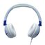 JBL Junior 320, On-Ear-Kopfhörer mit Kabel und eingebautem Mikrofon für Kinder, JBL Safe Sound, niedriger Lautstärke, 12 mm Soft Pad und Sticker-Set, tragbares Design, Blau
