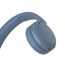 Sony WH-CH520 Kabelloser Bluetooth On Ear Kopfhörer, hohe Klangqualität, leichtes Design, bis zu 50 Stunden Akkulaufzeit, Schnellladung, EQ, klare Gesprächsqualität, iOS und Android, Blau