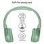 POGS Drahtloser Bluetooth Kinderkopfhörer | The Gecko 2 | Faltbarer robuster Kinderkopfhörer ab 3 Jahren | Lautstärkebegrenzung 70-85 dB | Mikrofon | On-Ear | Drahtlose Musik-Sharing-Funktion (rGrün)
