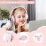 AXFEE Kopfhörer Kinder, Kinderkopfhörer Bluetooth, Mädchen Katzenohr Over-Ear mit LED-licht Faltbare Stereo Kabellose, Mikrofon,Micro SD/TF für Handy/Tablet/PC