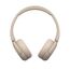 Sony WH-CH520 Kabelloser Bluetooth On-Ear-Kopfhörer, hohe Klangqualität, leichtes Design, bis zu 50 Stunden Akkulaufzeit, Schnellladung, EQ, klare Gesprächsqualität, iOS & Android - Beige