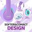 JoySpark Bluetooth Kopfhörer Kinder, Kabellose Kinderkopfhörer Over-Ear mit 85/94dB Lautstärkebegrenzung, 60 Stunden Spielzeit, Bluetooth 5.3, eingebautes Mikrofon-Lila