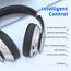 Uliptz Bluetooth Kopfhörer Over Ear, 65 Stunden Spielzeit Kopfhörer Kabellos 6 EQ-Modi, HiFi-Stereo Faltbares Bluetooth 6.0 Wireless Headphones für Reisen/Büro/Handy/PC (Silber)