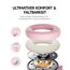 Picun B8 Kopfhörer, kabellos, Bluetooth, 120H Bluetooth-Kopfhörer über Ohr mit 3EQ-Musikmodi, Freisprecheinrichtung, tiefer Bass-Kopfhörer für Reisen, Zuhause, Büro, Handy, PC (Rosa)