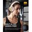 Picun B8 Bluetooth Kopfhörer, 120 Std. Spielzeit Kabelloser Bluetooth Kopfhörer mit 3 EQ-Modi, Geringe Latenz, Freisprechfunktion, Over-Ear-Kopfhörer für Reisen, Home Office, Handy, PC Khaki Weiß