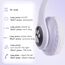 AXFEE Kinderkopfhörer Bluetooth, Katzenohr Over-Ear mit LED-Licht, Faltbar, Stereo, Kabellos mit Mikrofon, Micro SD/TF für Handy/Tablet/PC