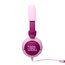JBL Junior 320, On-Ear-Kopfhörer mit Kabel und eingebautem Mikrofon für Kinder, JBL Safe Sound, niedriger Lautstärke, 12 mm Soft Pad und Sticker-Set, tragbares Design, Lila