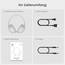 DOQAUS Kopfhörer Kabellos Bluetooth Bis zu 90 Std,Bluetooth Kopfhörer Over-Ear mit 3 EQ-Modi, HiFi Stereo, Eingebautes Mikrofon, Faltbares Wireless Headphones für Handys/iPad/Laptops/PC-Hellgrau