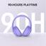 DOQAUS Kopfhörer Kabellos Bluetooth Bis zu 90 Std,Bluetooth Kopfhörer Over-Ear mit 3 EQ-Modi, HiFi Stereo, Eingebautes Mikrofon, Faltbares Wireless Headphones für Handys/iPad/Laptops/PC-Violett